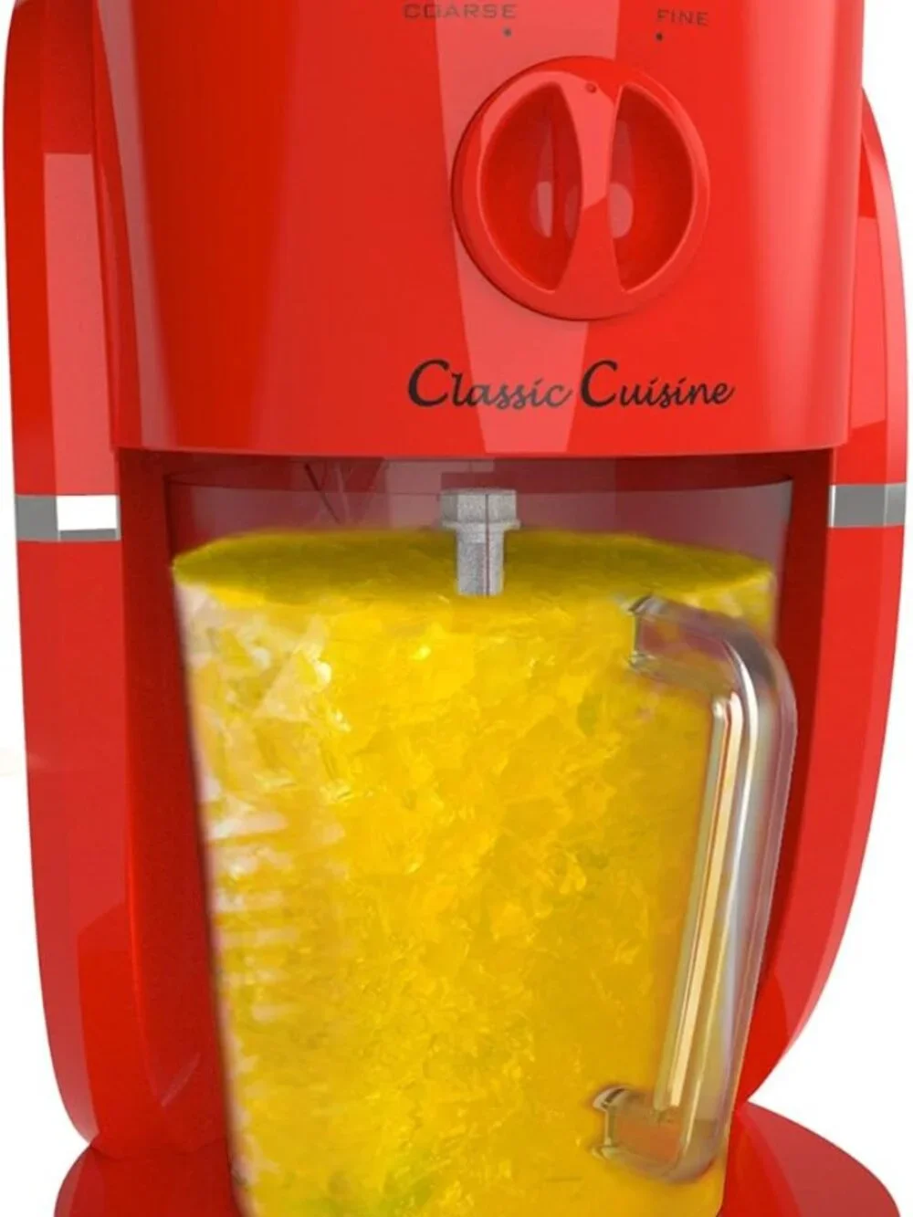 Classic Cuisine Frozen Drink Maker Ice Crusher & Slushie Machine Red